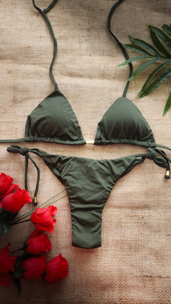 Lacinho Empina bumbum Verde Militar - comprar online