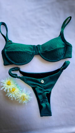 Meia Taça calcinha Marquinha com empina bumbum Verde Musgo - comprar online