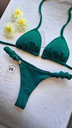 Calcinha Frufru busto cortininha móvel Verde Musgo - loja online