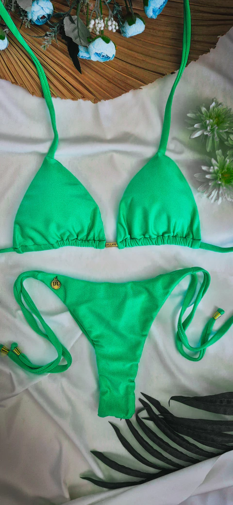 Lacinho Fio Duplo Verde Neon - comprar online