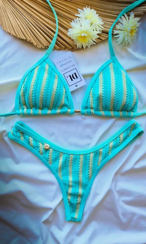 Asa delta Listra azul e nude - comprar online