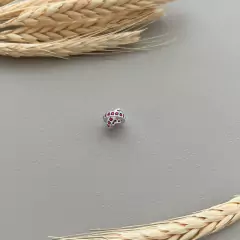 BERLOQUE ROLO ENTRELAÇADO CRAVAÇÃO ROSA