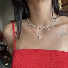 CHOKER RIVIERA DOURADA 3MM/ 40CM - comprar online