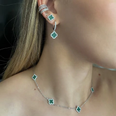 PIERCING PRATA 925 COM 5 LINHAS CRAVEJADAS/ CRISTAL - comprar online