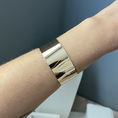 BRACELETE CHAPA GROSSA LISA - Kalanchoe Semijoias 