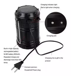 Imagen de FAROL RECARGABLE USB/SOLAR