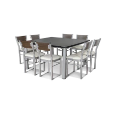 JUEGO COMEDOR DAKAR MAX X 8