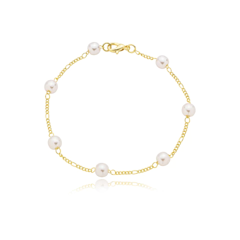 Pulseira Pérolas Redondas