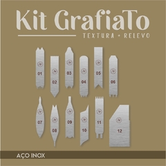 Kit GrafiaTo - 12 Peças - AÇO INOX - comprar online
