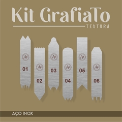 Kit GrafiaTo - 12 Peças - AÇO INOX - Arte Em Bolo