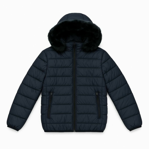 CAMPERA LISA CAPUCHA PIEL COD 5164 - comprar online