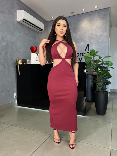 Vestido mídi - comprar online