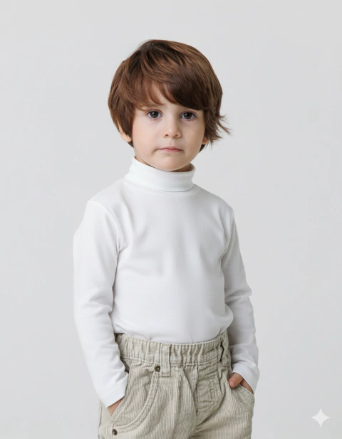 Imagem do Blusa Infantil Manga Longa e Gola Alta Unissex French