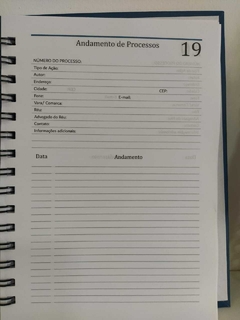 Caderno para controle de Processos Jurídicos na internet