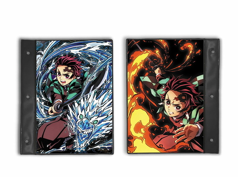 Carpeta Escolar 2 Tapas Tanjiro Ataque - Demon Slayer