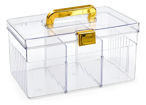 Maletin Valija Caja Organizadora de Acrílico para Maquillaje