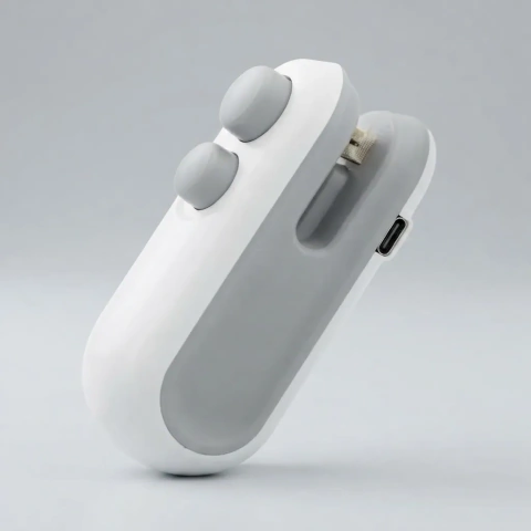 Selladora Bolsas Recargable Cutter Portatil Cable Usb Iman