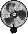 Ventilador Hurricane Pro de metal, alta velocidad, Aluminio, Negro, 20 pulgadas