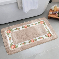Ukeler - Alfombra De Baño Antideslizante, Diseño Floral - comprar online