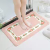 Ukeler - Alfombra De Baño Antideslizante, Diseño Floral