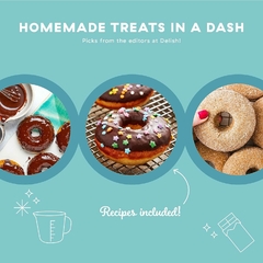 Delish By Dash Donut Maker, hace donas de 7 centímetros - tienda online