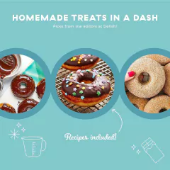 Delish By Dash Donut Maker, hace donas de 7 centímetros - tienda online