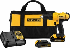 Kit de taladro compacto DeWalt DCD771C2 de 20 vatios