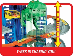 Imagen de Pista De Carreras Hot Wheels City Ultimate Garage Moving T-Rex Dinosaurio