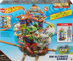 Pista De Carreras Hot Wheels City Ultimate Garage Moving T-Rex Dinosaurio