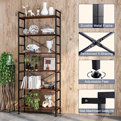 Cosystar Estantería Ajustable De 6 Niveles, Estantería De Pi - tienda online