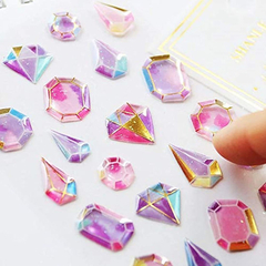 140 Pcs 3d Rhinestone Stickers Self-adhesive Artificial - Danielle's Store