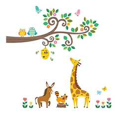 Decowall- Pegatinas Scroll Branches And Animals