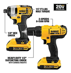 Dewalt Dck1020d2 Kit Combo De 20 V - comprar online