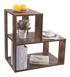 Mesa Auxiliar De Madera Color Marrón De 23.8x 23.6 X 15.7 In en internet