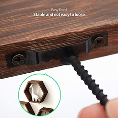 Estantería Flotante Hexagonales 3 Unidades, De Madera Marrón - tienda online