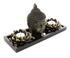 Mygift Cabeza De Buda Escultura Jardín Zen Set Con Vela