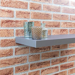 Harbour Housewares Floating Wooden Wall Shelf Shelves - 60cm