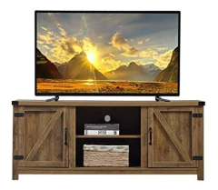 Mueble Para Tv Con 2 Armarios De Madera Color Marrón. - comprar online