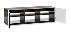 Mueble Para Tv De Madera, Color Negro/blanco, 2 Niveles - tienda online