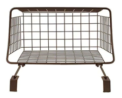 Cesta De Rejilla Spectrum Para Clóset , Acero, Bronce, L