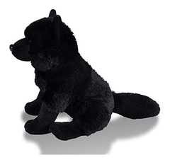 Imagen de Peluche De Lobo (peluche, 12.0 In), Color Negro.