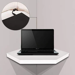 Estantería Esquinera Flotante De Madera Color Blanco. - tienda en línea