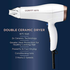 Conair 1875w - Secador De Pelo Doble De Cerámica - comprar online