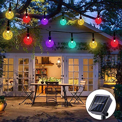 Guirnalda De Luces Solares Para Jardín 50 Luces Led - comprar online