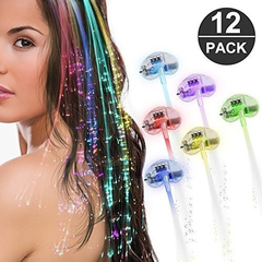 Led Lights Hair, Light-up Fiber Optic Led Hair Barrettes