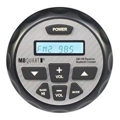 Mb Quart Gmr2.5 Gauge Hole Bluetooth Marine Apple Receptor