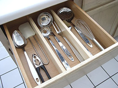 Organizador Y Divisores De Cajones De La Cocina De Madera - comprar online