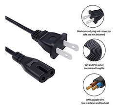 Cable Ul Listado De Ca De Repuesto De 8 Pies 2 Puntas Cable5 en internet
