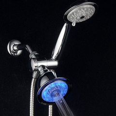 Combo De Cabezal De Ducha Led De 7 Colores - tienda online