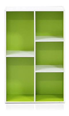 Furinno 11069wh/gr - Estantería Reversible Con 5 Cubos, Colo - tienda online